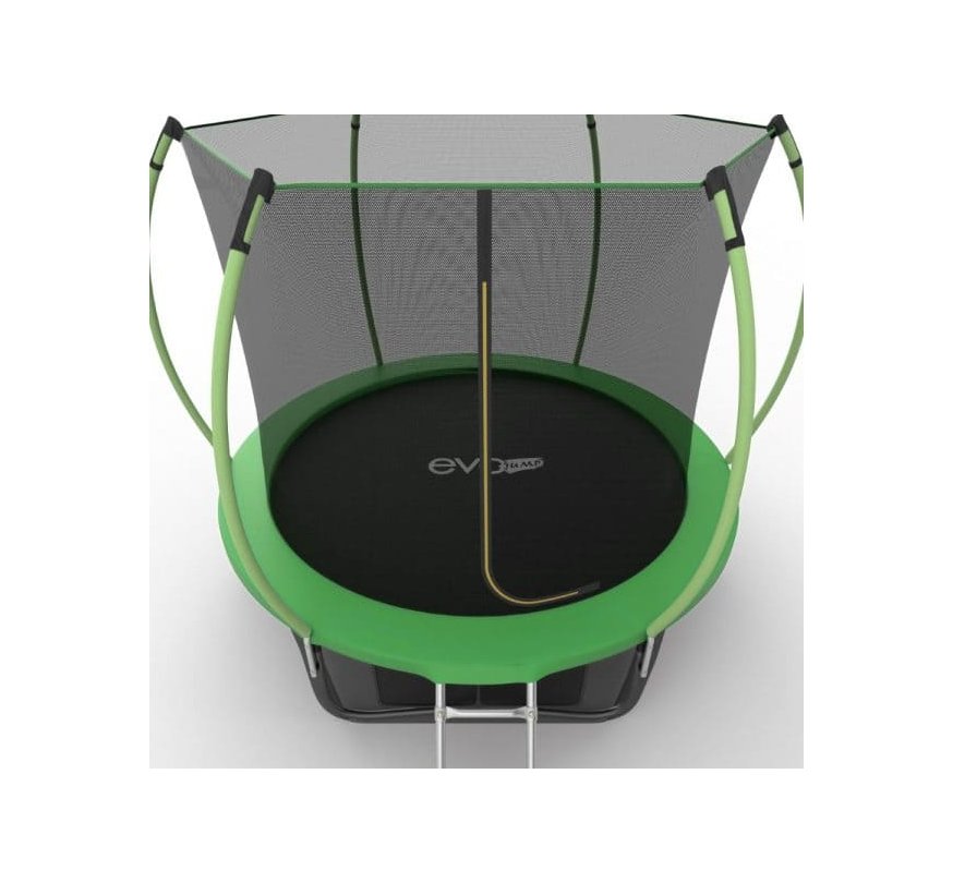 EVO JUMP Internal 10ft (Green) + Lower net. Батут с внутренней сеткой и лестницей, диаметр 305 см (зеленый) + нижняя сеть