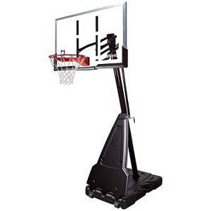 Баскетбольная мобильная стойка, акрил Spalding Portable - 54" Platinum